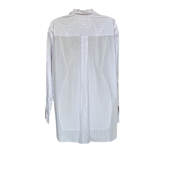 Frank & Eileen Joedy Size Large Boyfriend Button Down Superfine Shirt Pink Blue - Picture 3 of 16